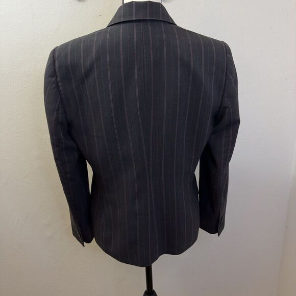 Anne Klein New York Executive Collection Pinstripe One Button Jacket Size 8P‎ - Picture 9 of 15
